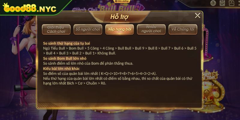 Giành Chủ Bull Bull GOOD88 Với Hướng Dẫn Tổng Quan 2 Giá trị các bộ bài trong Giành Chủ Bull Bull GOOD88